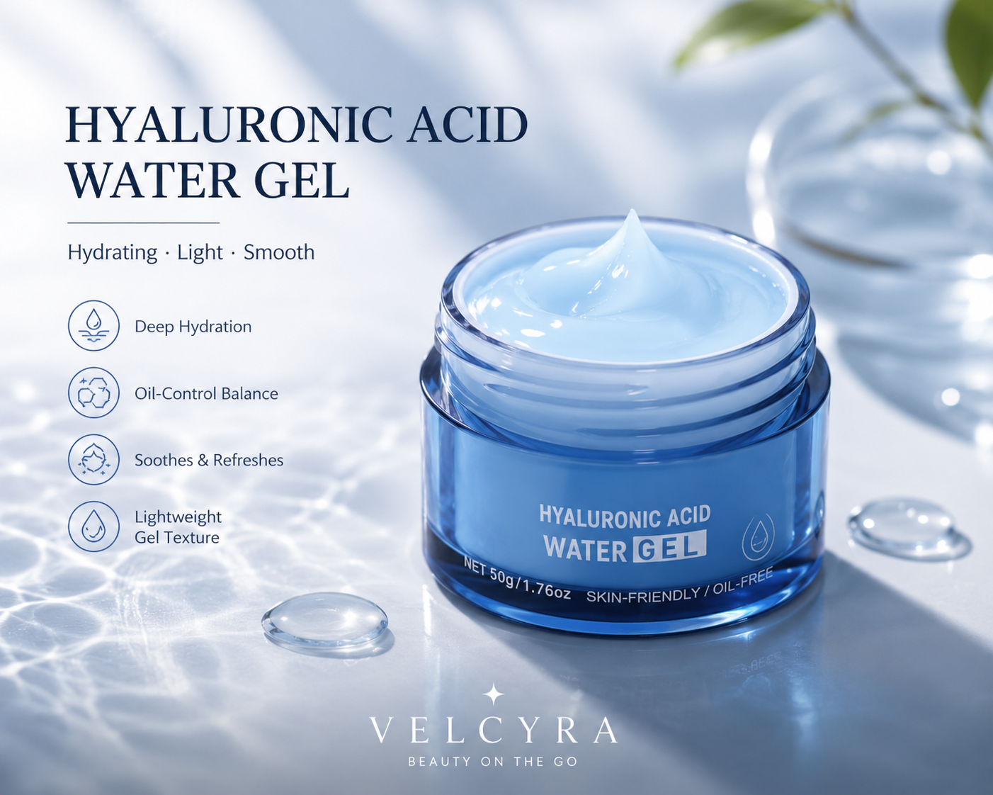 Velcyra™ Dew™ Hydrating Water Gel & Nourishing Moisturizing Cream