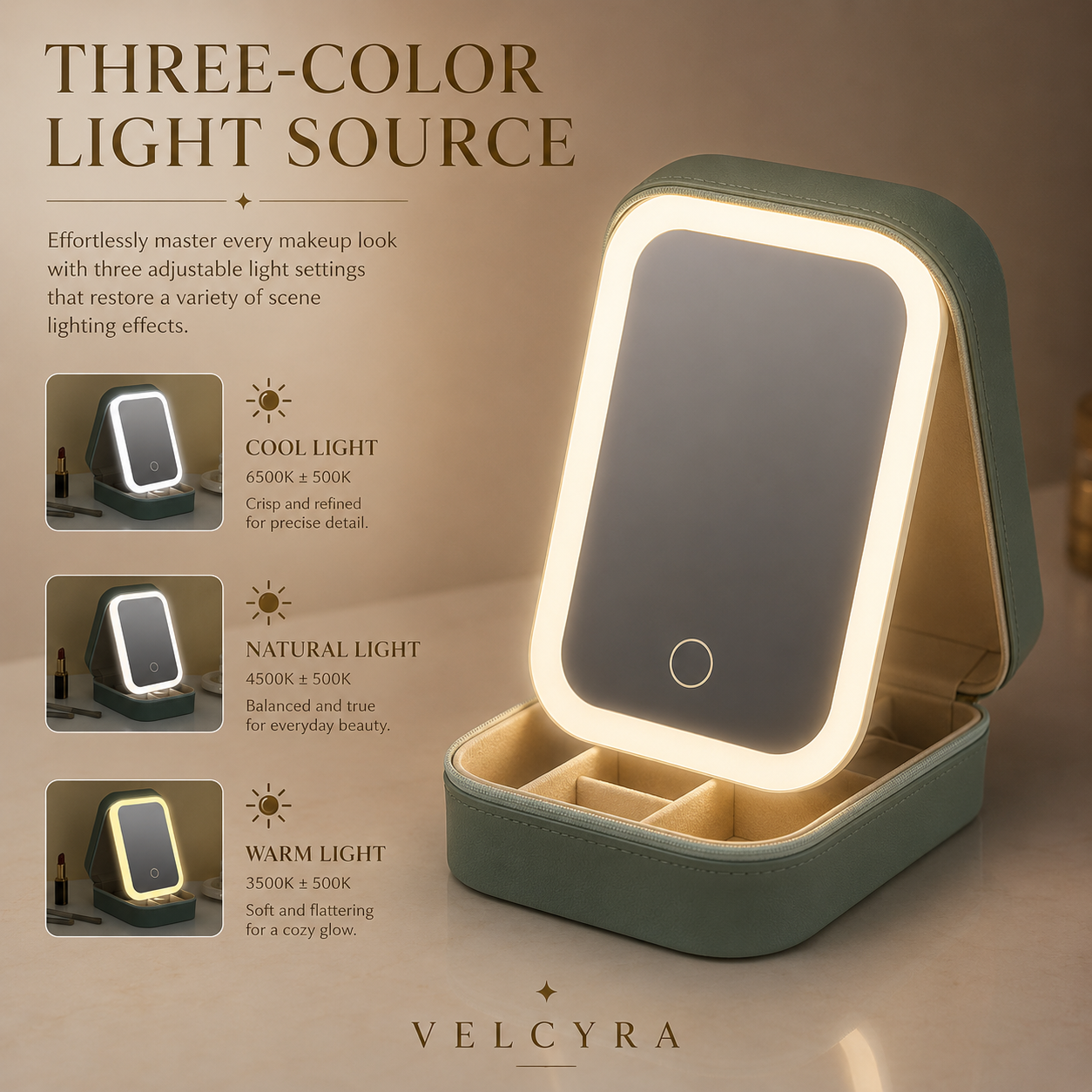 Velcyra™ Travel Luxe Vanity